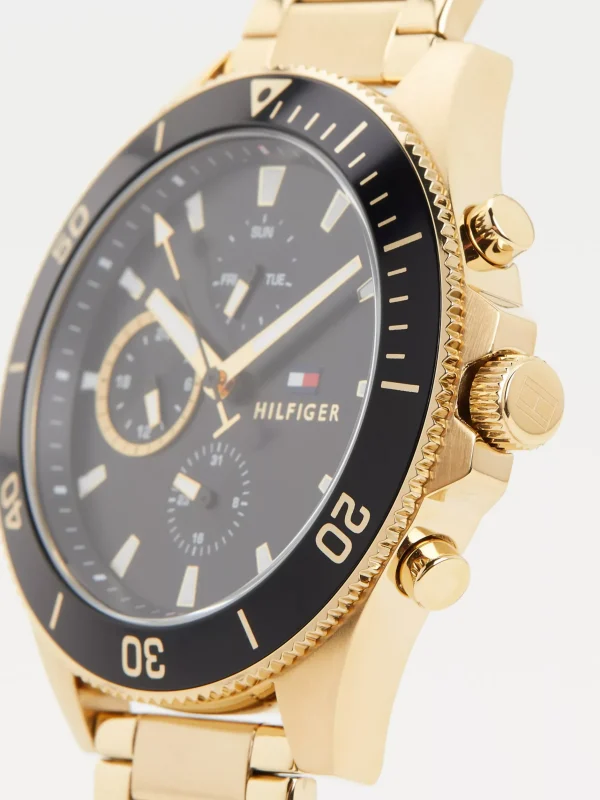 Tommy Hilfiger Vergoldete Multifunktions-Armbanduhr YELLOW GOLD Shop