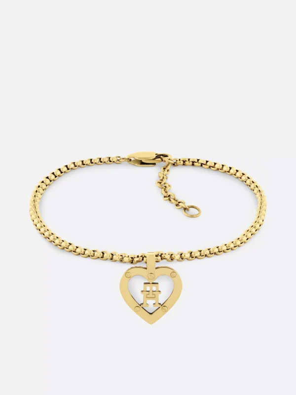 Tommy Hilfiger Veretes Armband mit Herz-Anhänger GOLD Discount