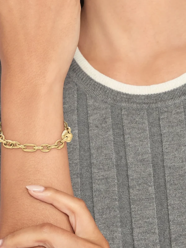Tommy Hilfiger Veretes Armband mit Kontrast-Gliedern GOLD Best