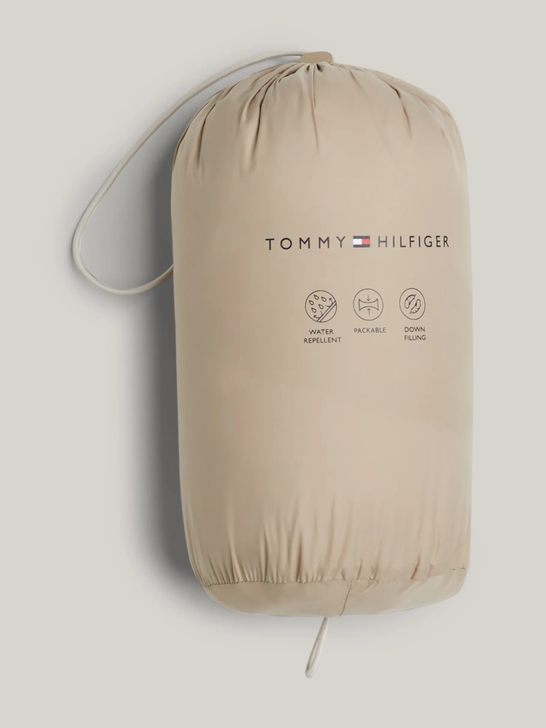 Tommy Hilfiger Verstaubare Daunen-Steppweste BEIGE Store