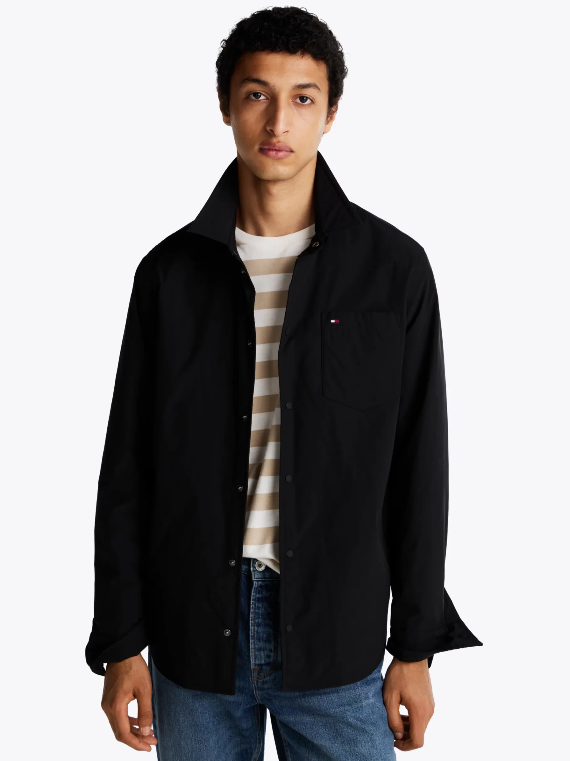 Tommy Hilfiger Verstaubare Hemdjacke BLACK Cheap