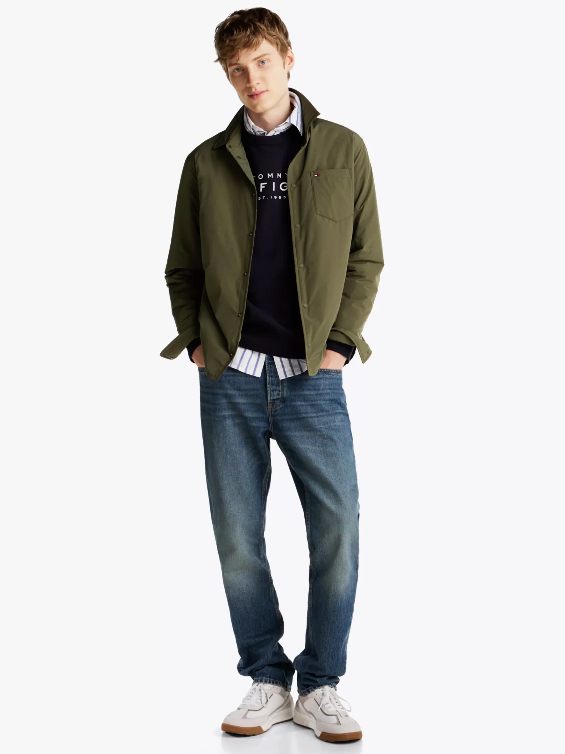 Tommy Hilfiger Verstaubare Hemdjacke ARMY GREEN Best