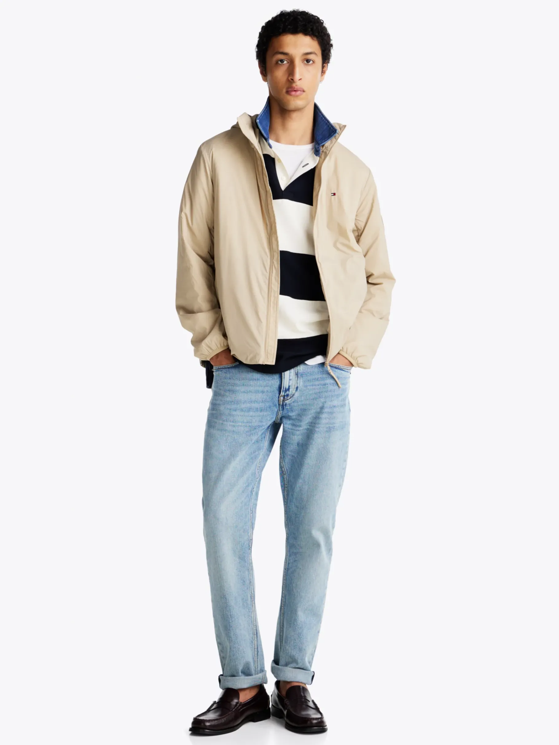 Tommy Hilfiger Verstaubare Jacke SANDALWOOD Discount