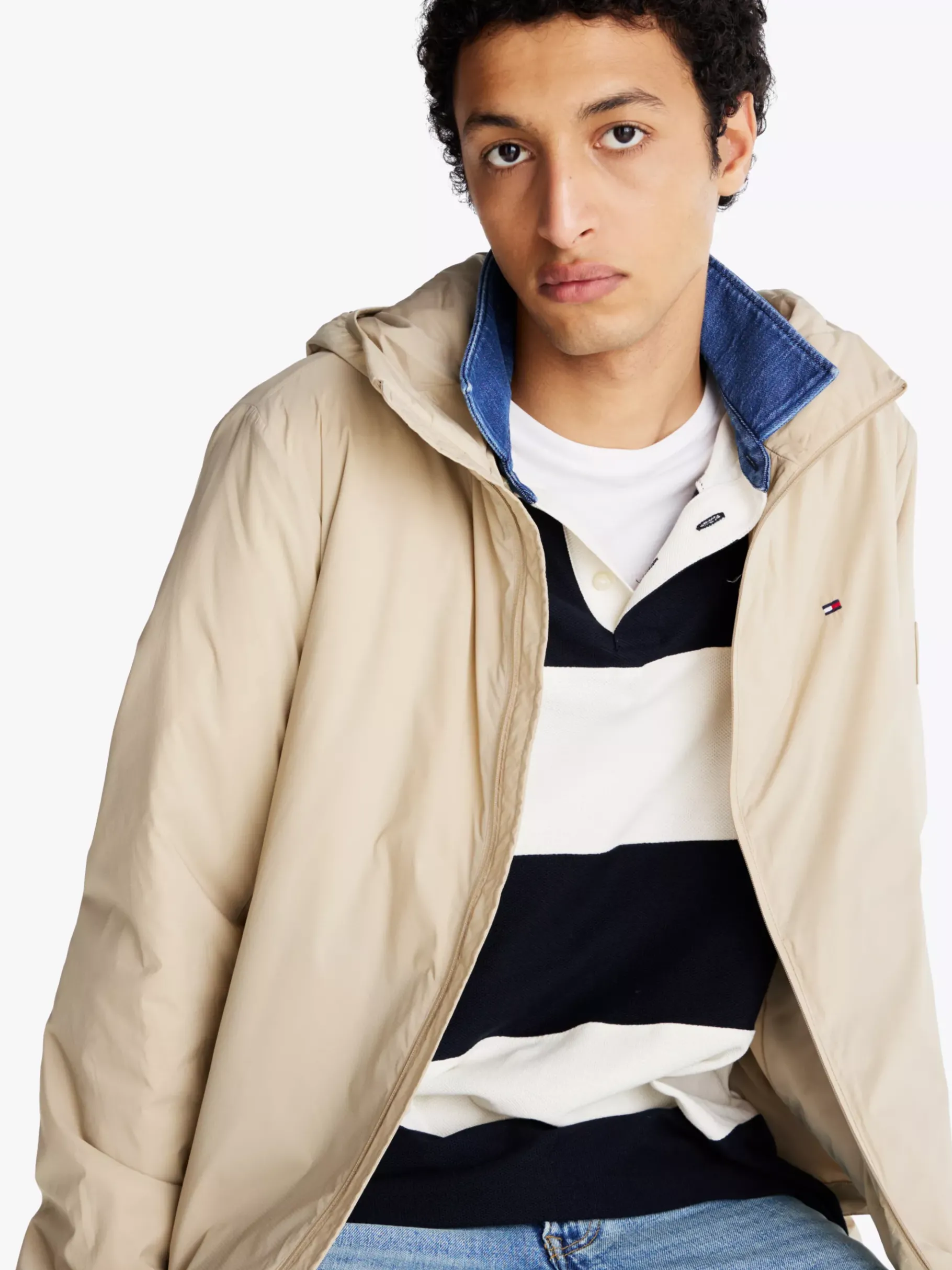 Tommy Hilfiger Verstaubare Jacke SANDALWOOD Discount
