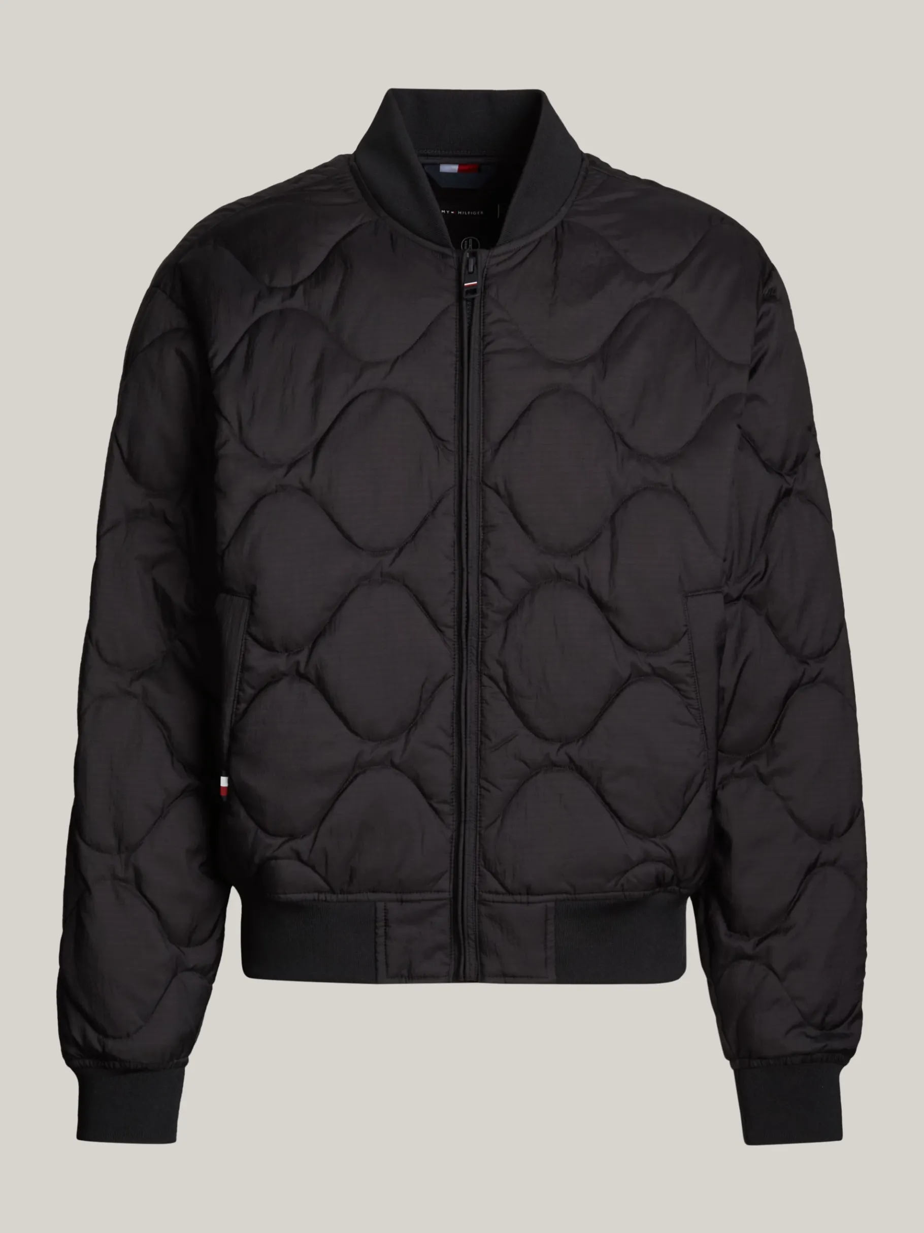 Tommy Hilfiger Wasserabweisende gesteppte Bomberjacke BLACK Clearance
