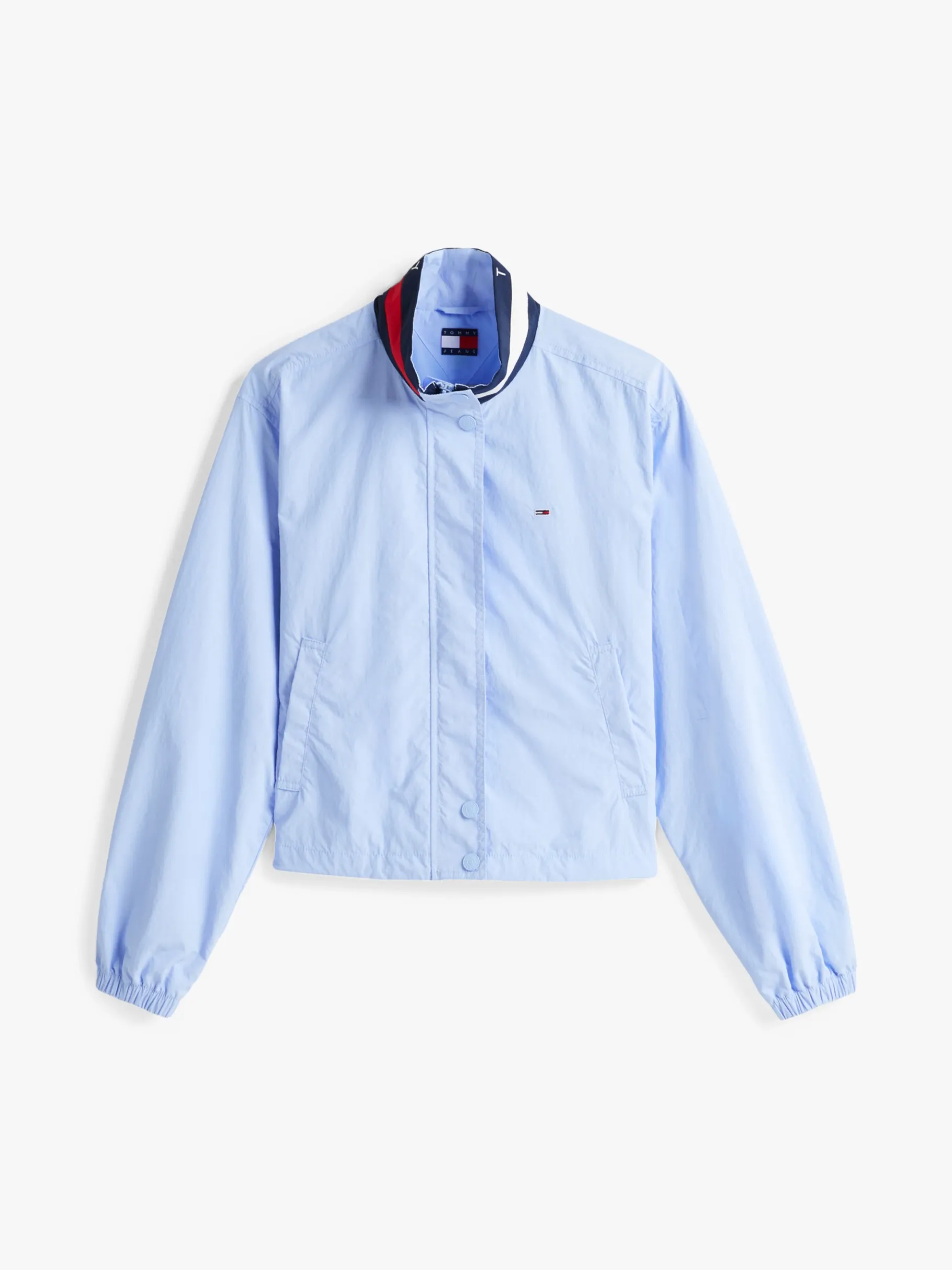 Tommy Hilfiger Wasserabweisende Jacke mit Logo-Kragen SWEET BLUE Outlet