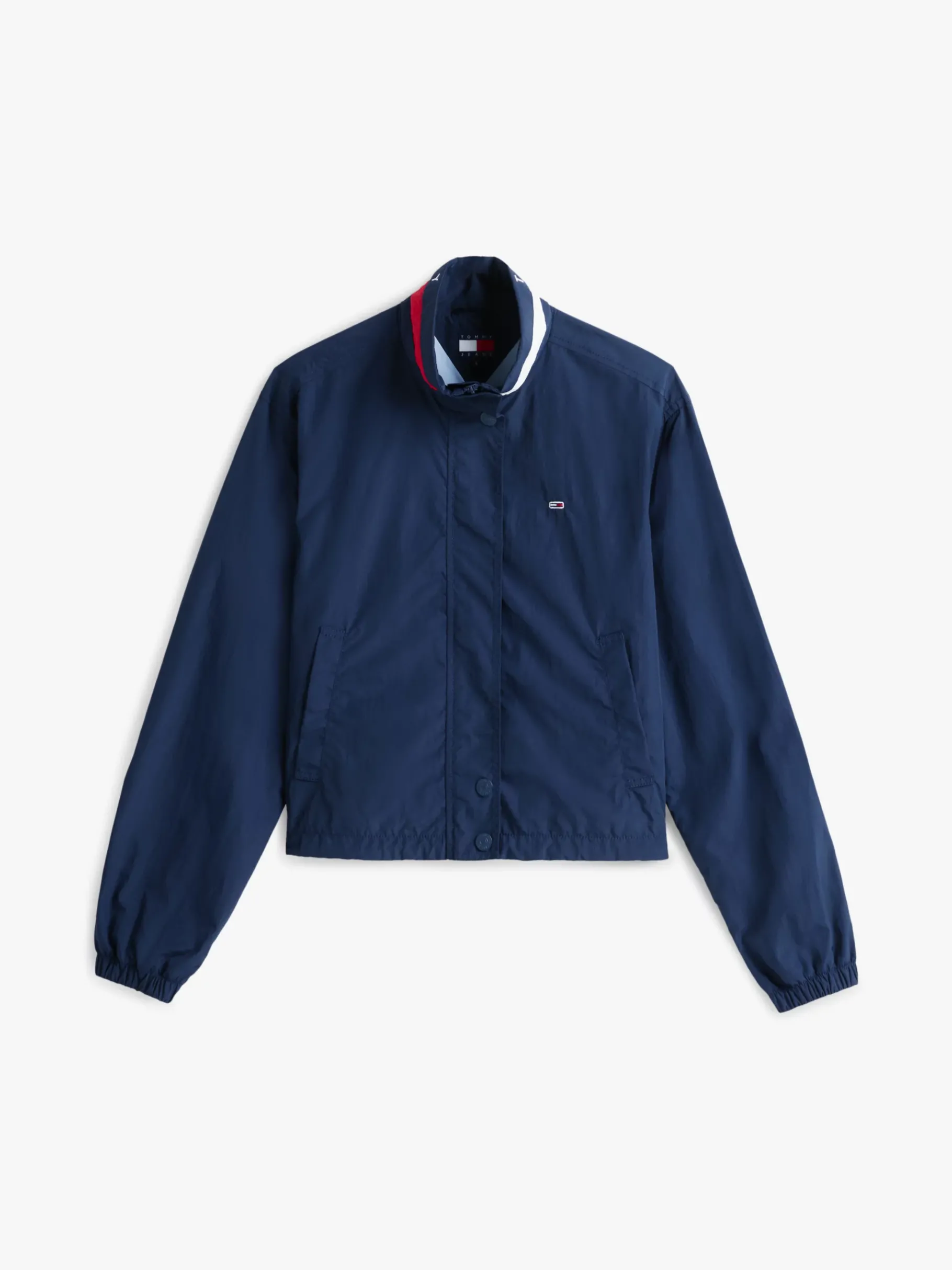 Tommy Hilfiger Wasserabweisende Jacke mit Logo-Kragen DARK NIGHT NAVY Online