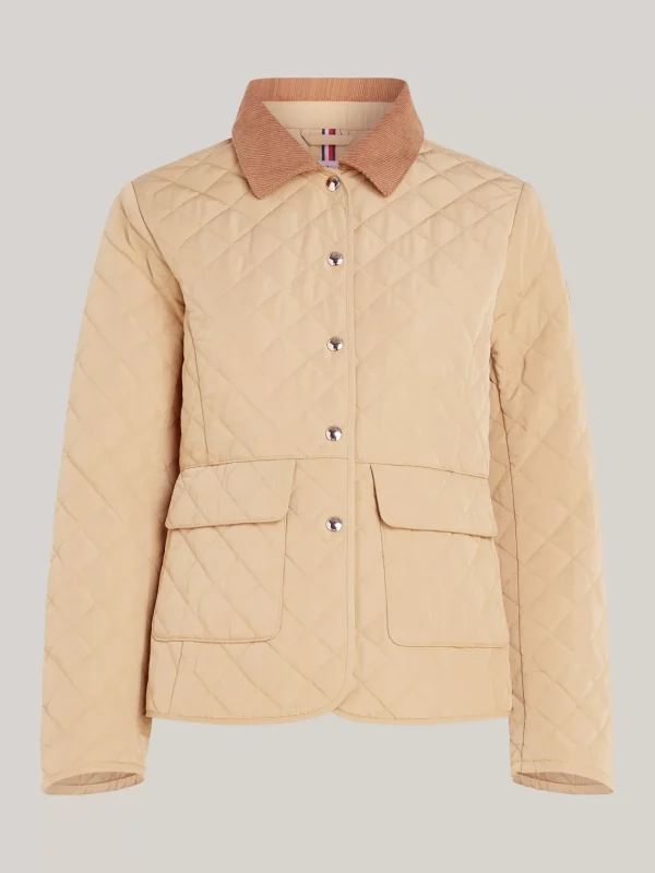 Tommy Hilfiger Wasserabweisende Slim Fit Steppjacke CLASSIC KHAKI Best