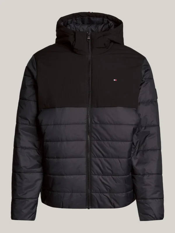 Tommy Hilfiger Wasserabweisende Thermo-Jacke mit Kapuze BLACK Flash Sale