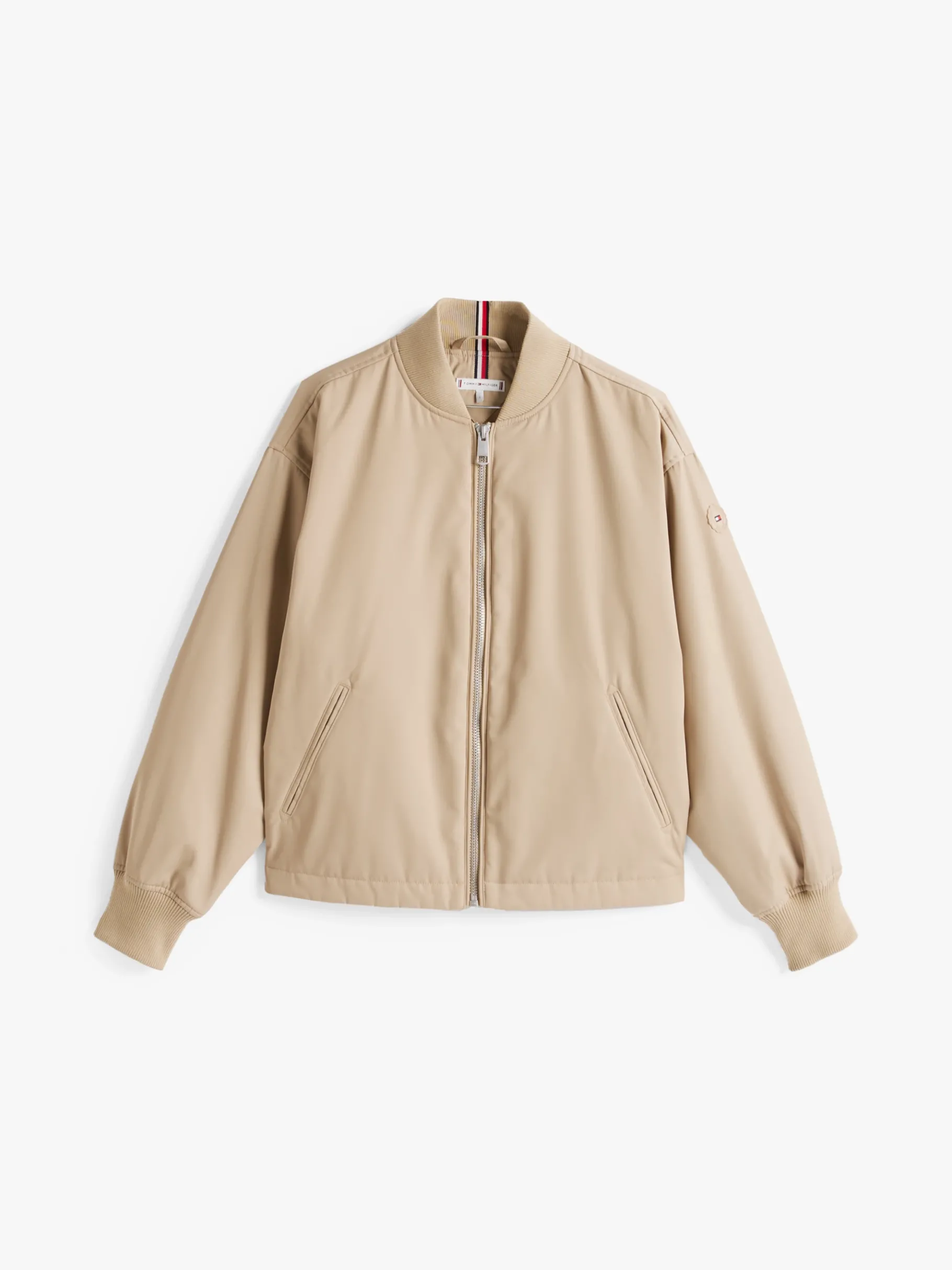 Tommy Hilfiger Wasserabweisende wattierte Bomberjacke SANDALWOOD Sale