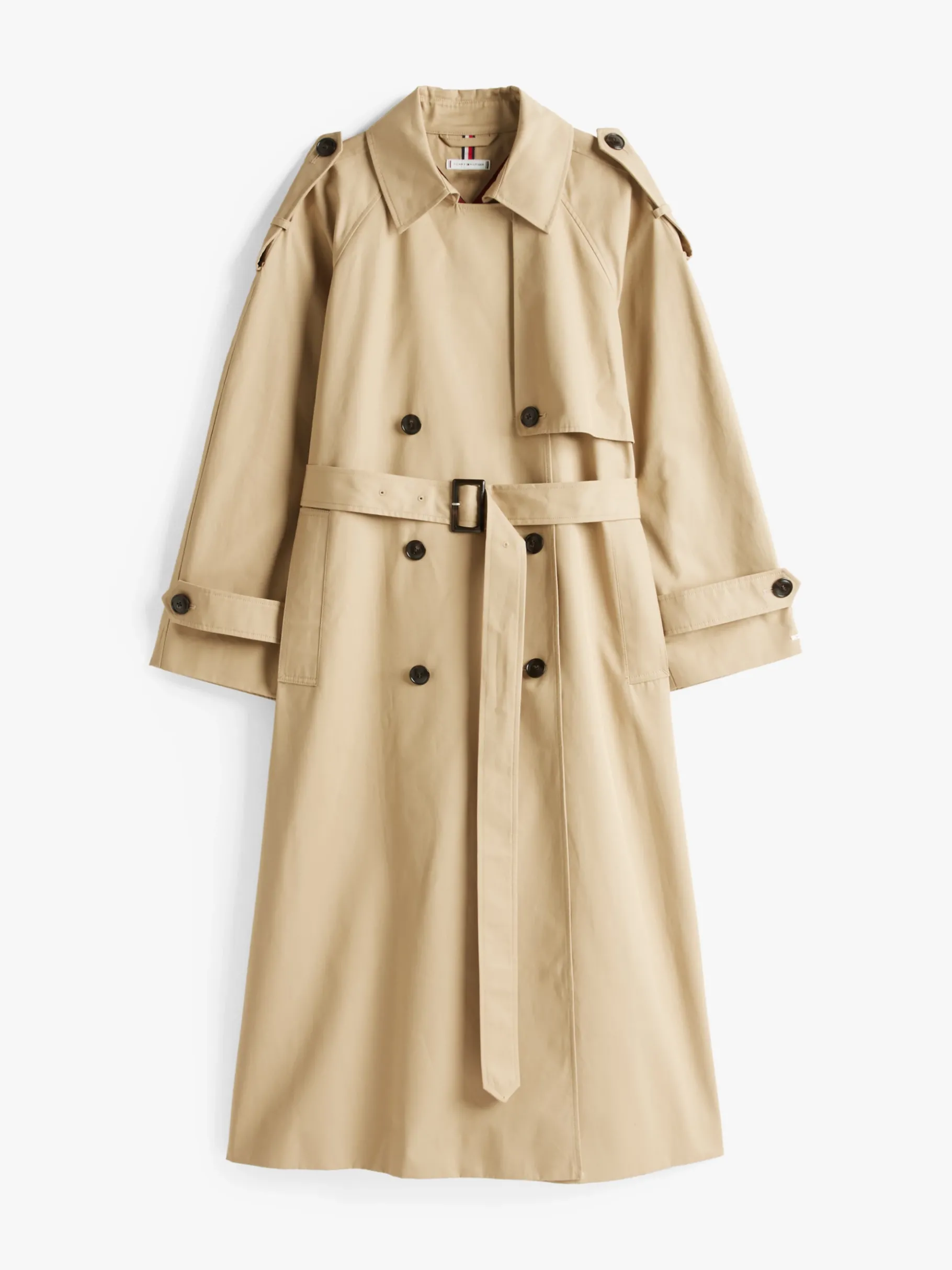 Tommy Hilfiger Wasserabweisender Oversized Trenchcoat BEIGE New