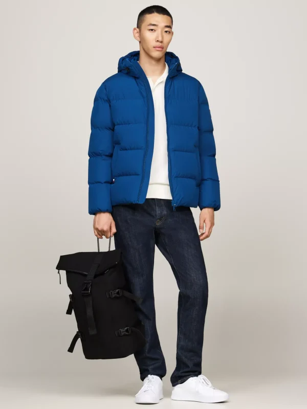 Tommy Hilfiger Wasserabweisender Rolltop-Rucksack BLACK Cheap