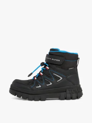 Tommy Hilfiger Wasserabweisender Schnürstiefel BLACK Discount