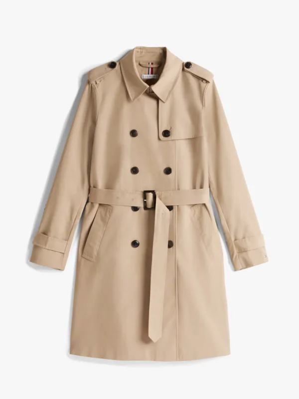 Tommy Hilfiger Wasserabweisender Slim Fit Trenchcoat BEIGE Hot