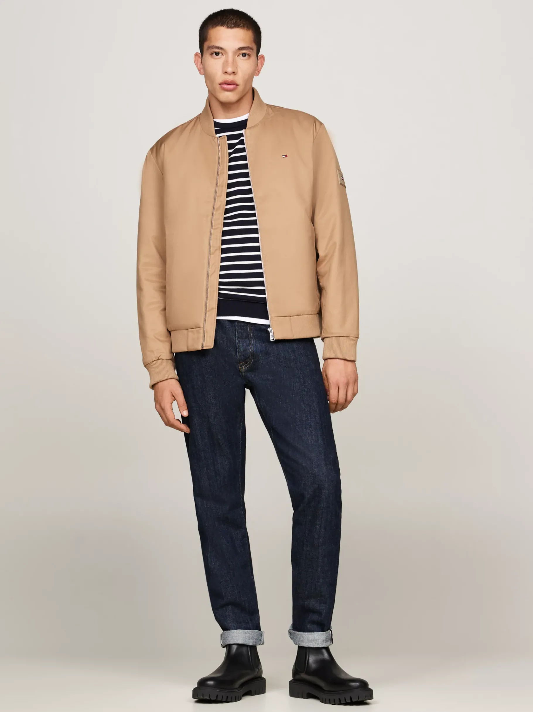 Tommy Hilfiger Wattierte Bomberjacke SAFARI CANVAS Fashion