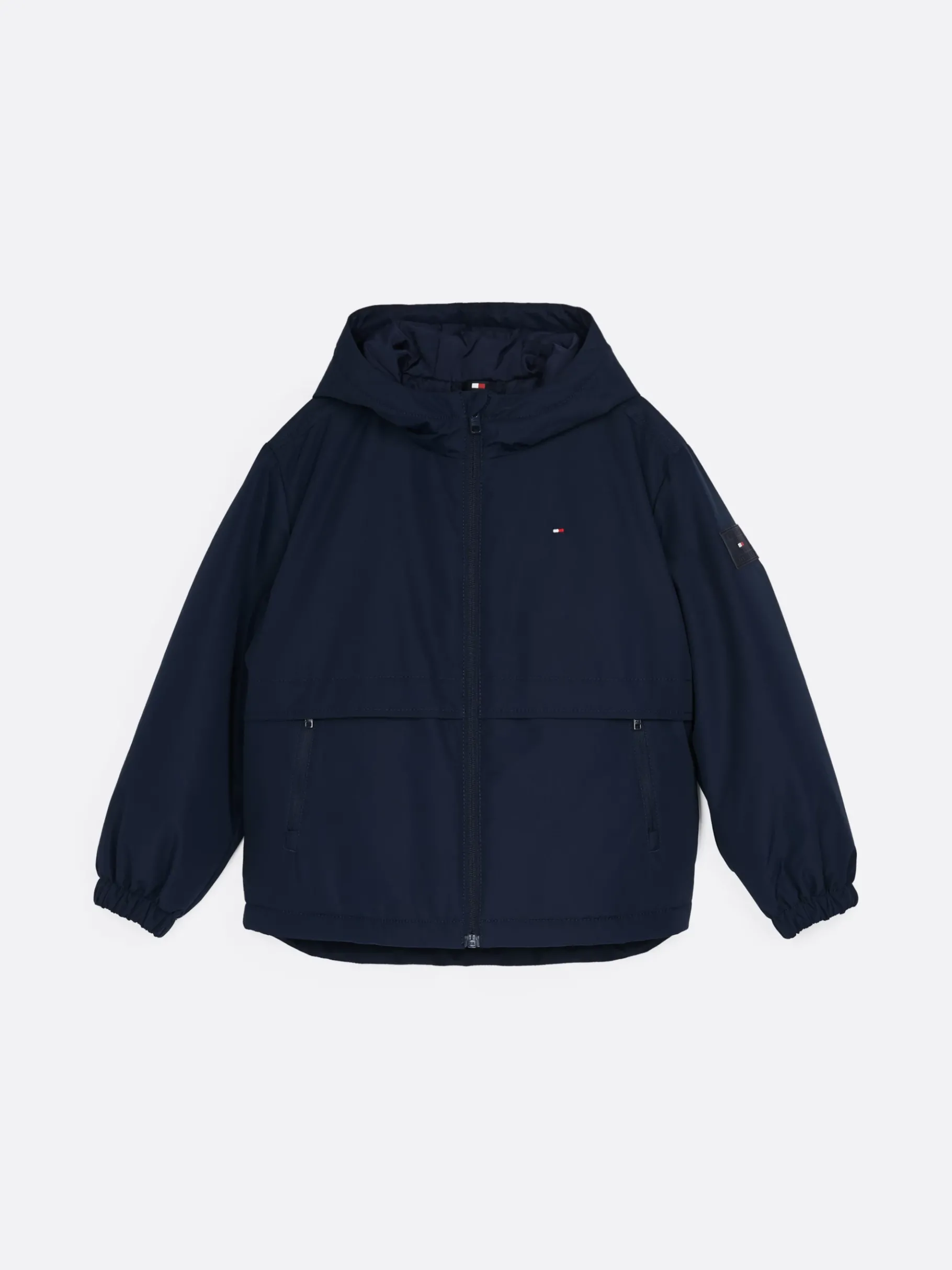 Tommy Hilfiger Wattierte Color Block-Jacke mit Kapuze DARK NIGHT NAVY Shop