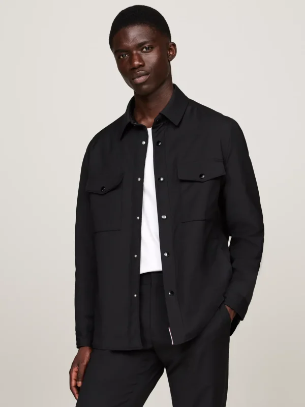 Tommy Hilfiger Wattierte Shacket BLACK Clearance