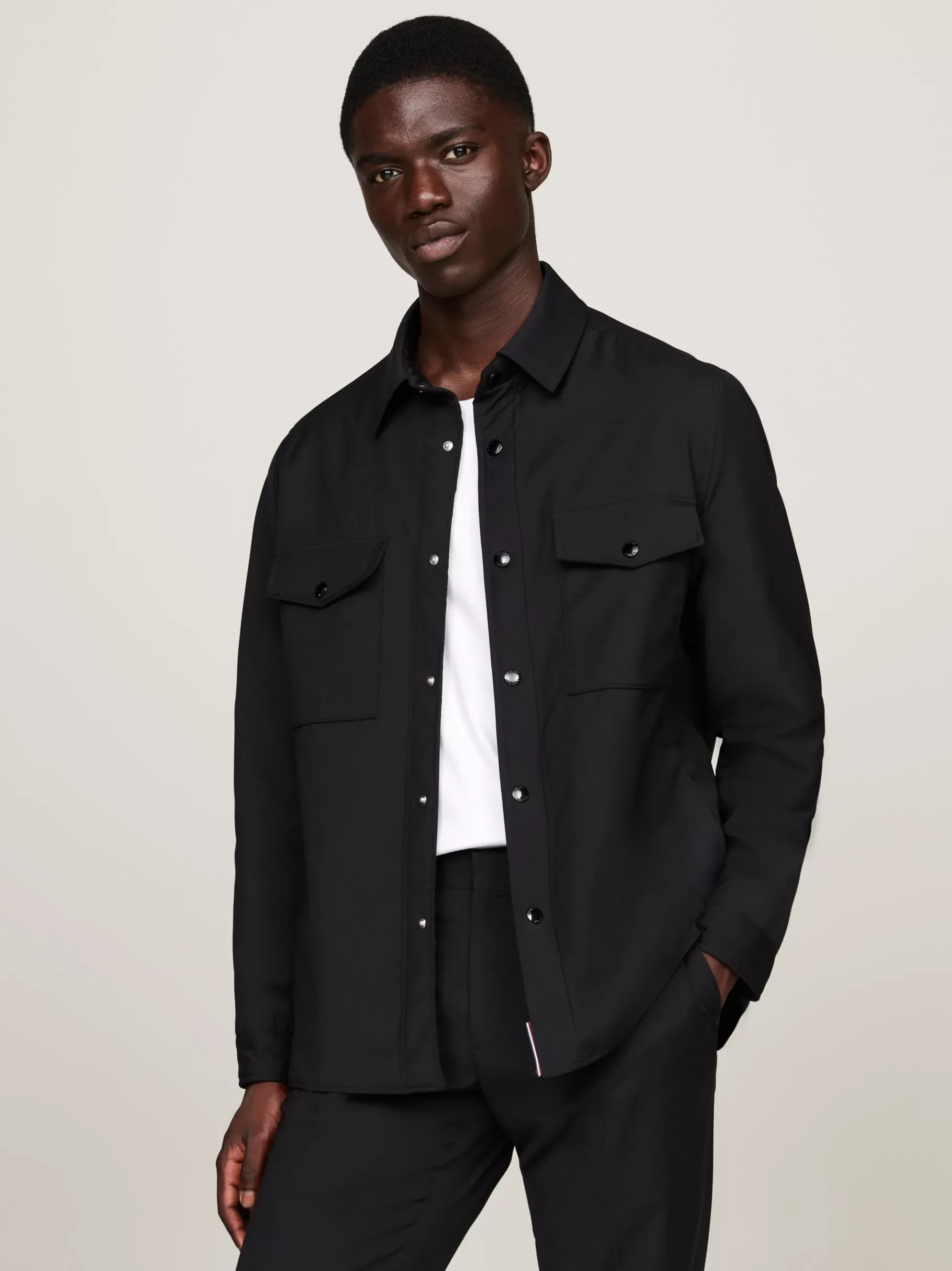 Tommy Hilfiger Wattierte Shacket BLACK Clearance