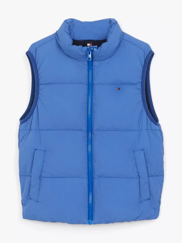 Tommy Hilfiger Wattierte Weste mit Logo hinten WEDGE BLUE Store