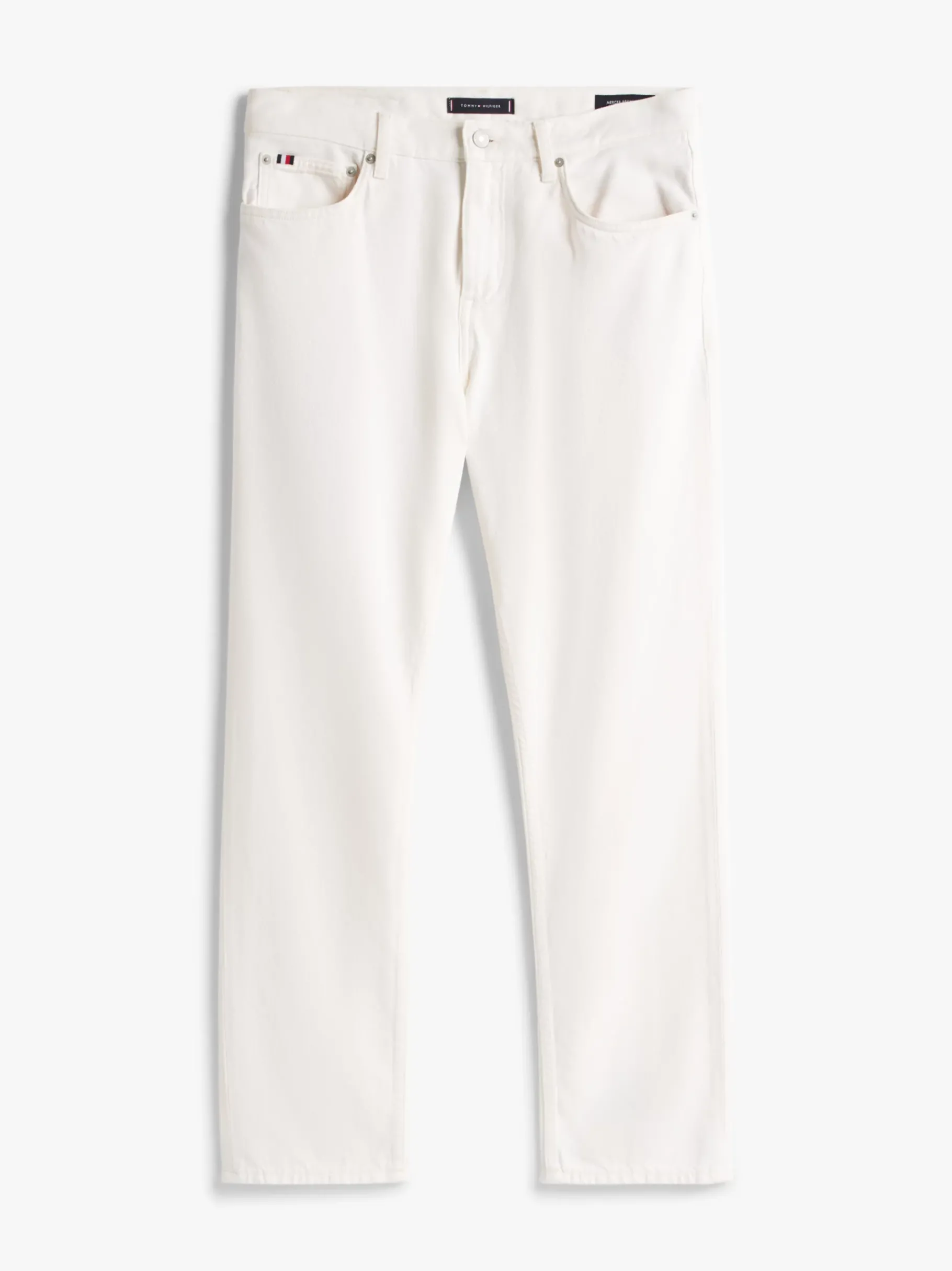 Tommy Hilfiger Weiße Regular Straight Leg Jeans ECRU Fashion