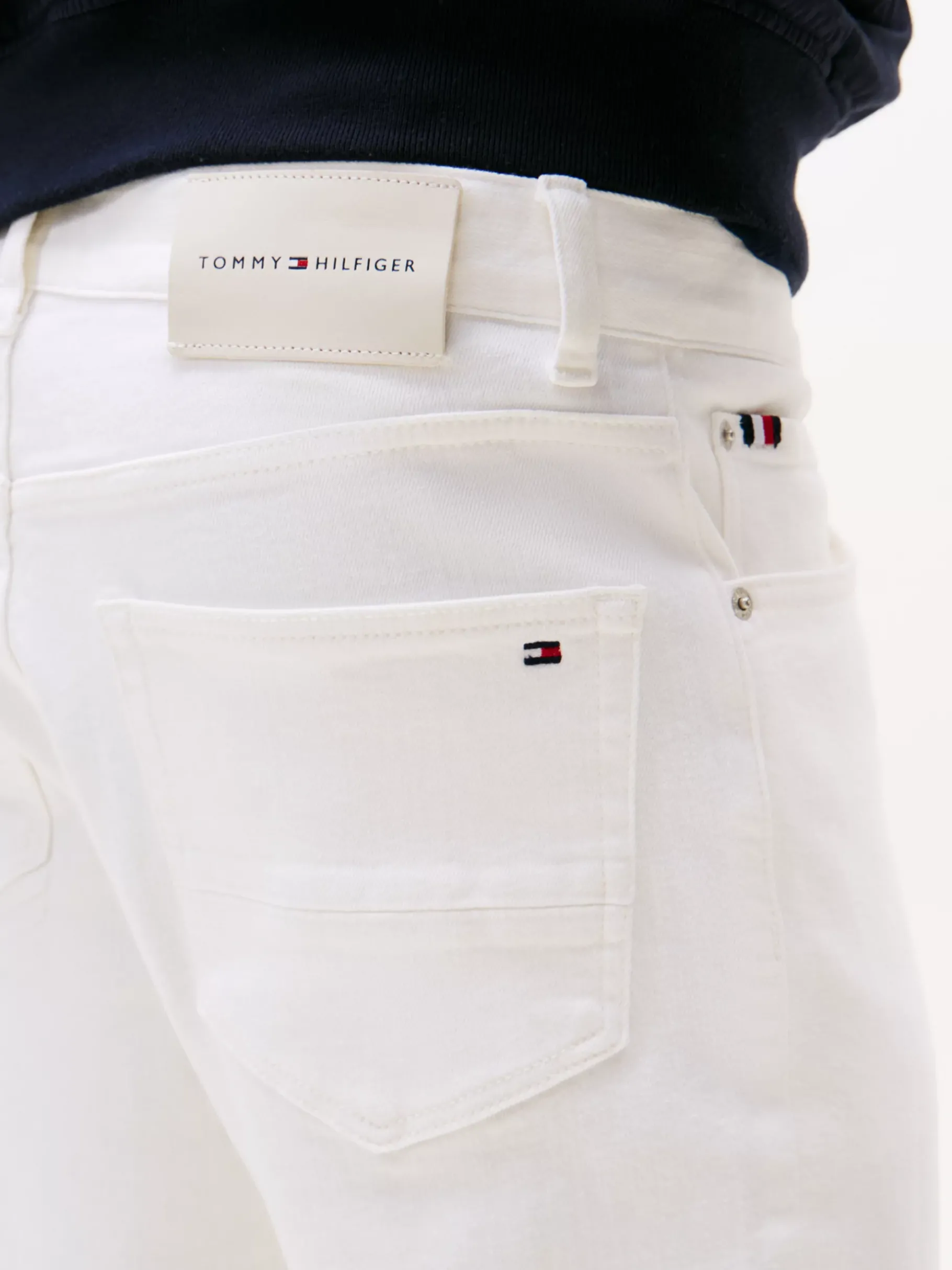 Tommy Hilfiger Weiße Straight Leg Jeans WHITE Online