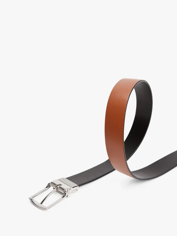 Tommy Hilfiger Wendegürtel aus Leder COGNAC / BLACK Discount