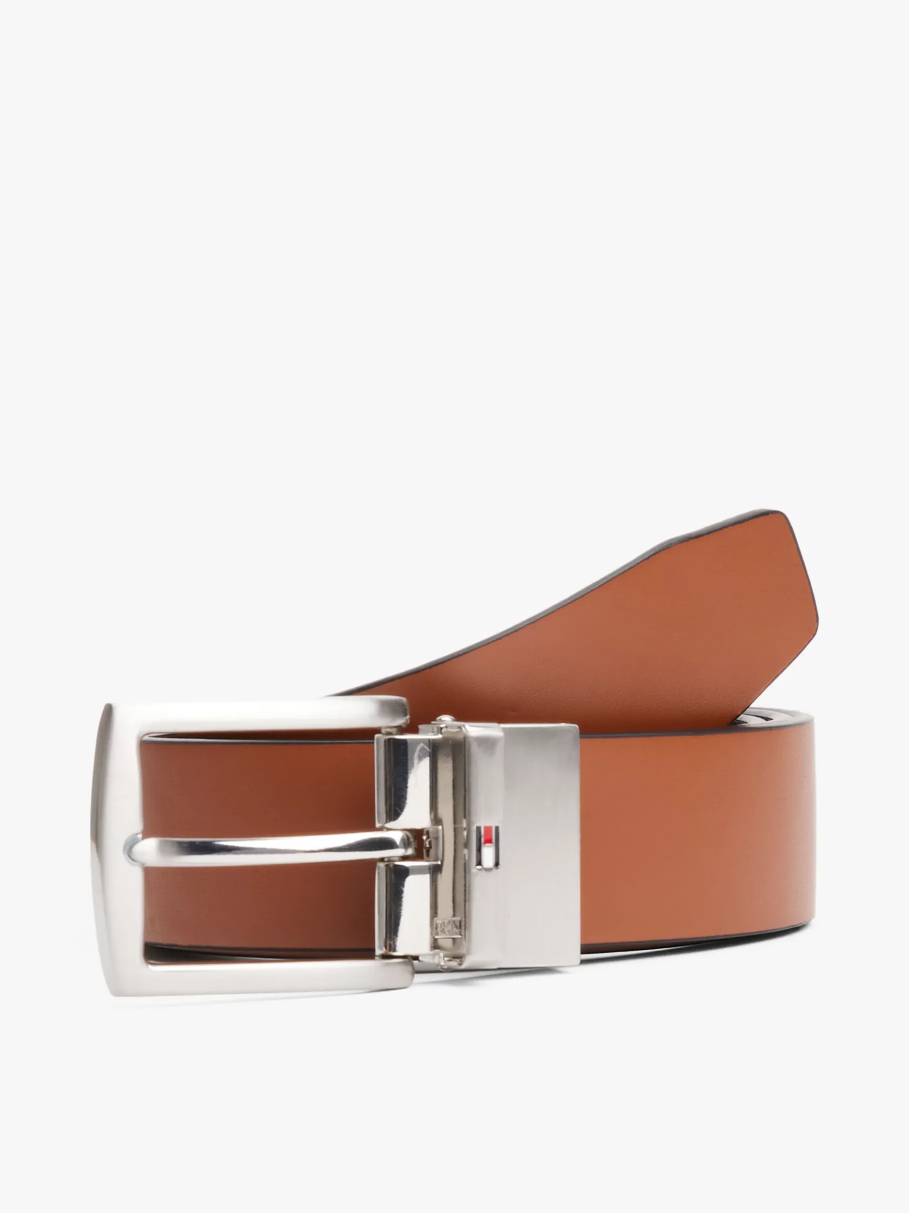 Tommy Hilfiger Wendegürtel aus Leder COGNAC / BLACK Discount