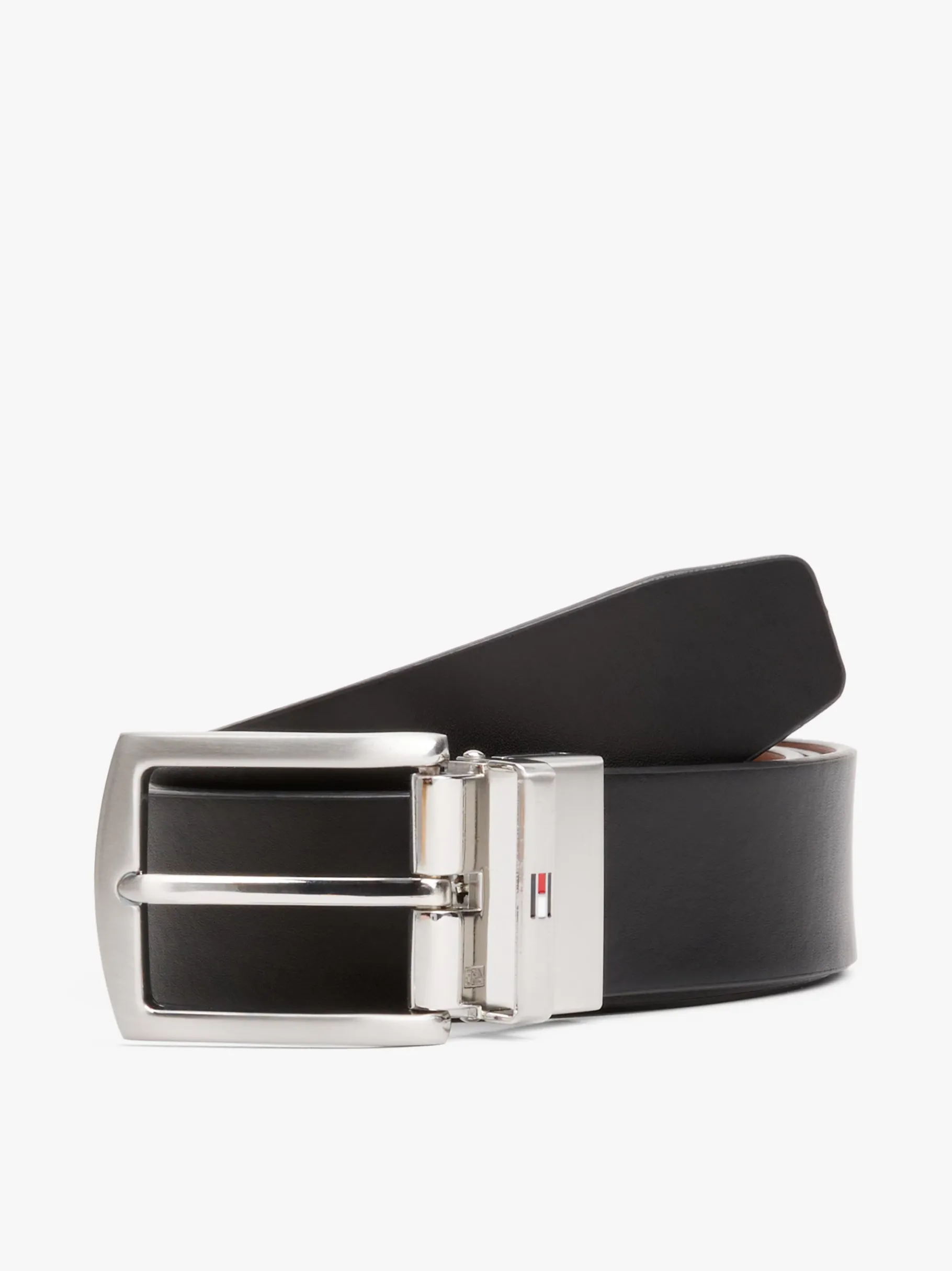 Tommy Hilfiger Wendegürtel aus Leder COGNAC / BLACK Discount