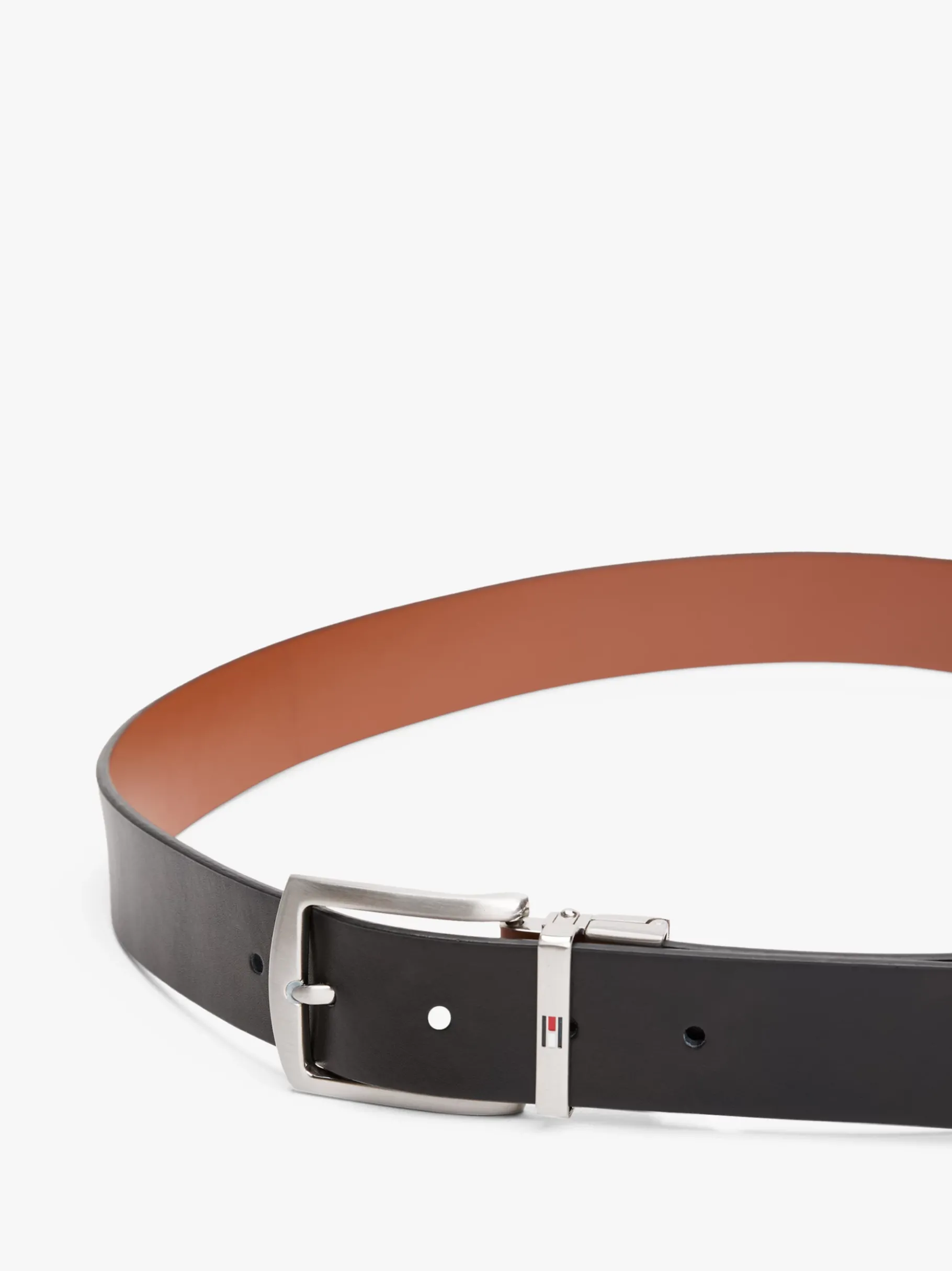 Tommy Hilfiger Wendegürtel aus Leder COGNAC / BLACK Discount