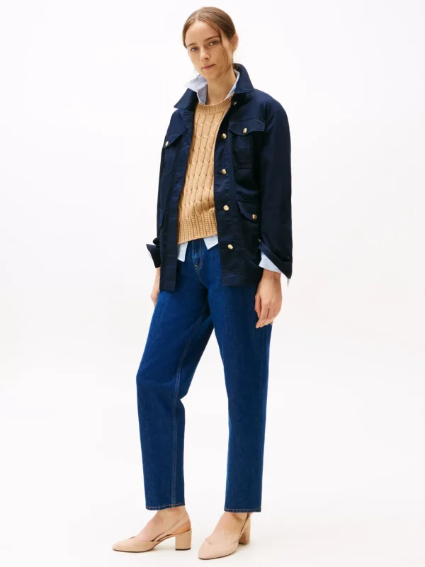 Tommy Hilfiger Wildleder-Slingback mit Blockabsatz CLAYSTONE New