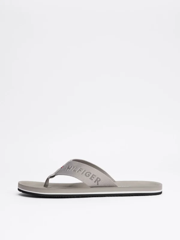 Tommy Hilfiger Zehentrenner mit vorgeformtem Fußbett ANTIQUE SILVER Discount