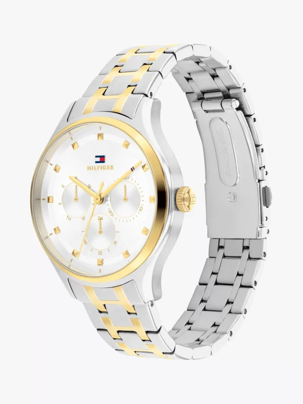 Tommy Hilfiger Zweifarbige, vergoldete Armbanduhr TWO TONE Sale