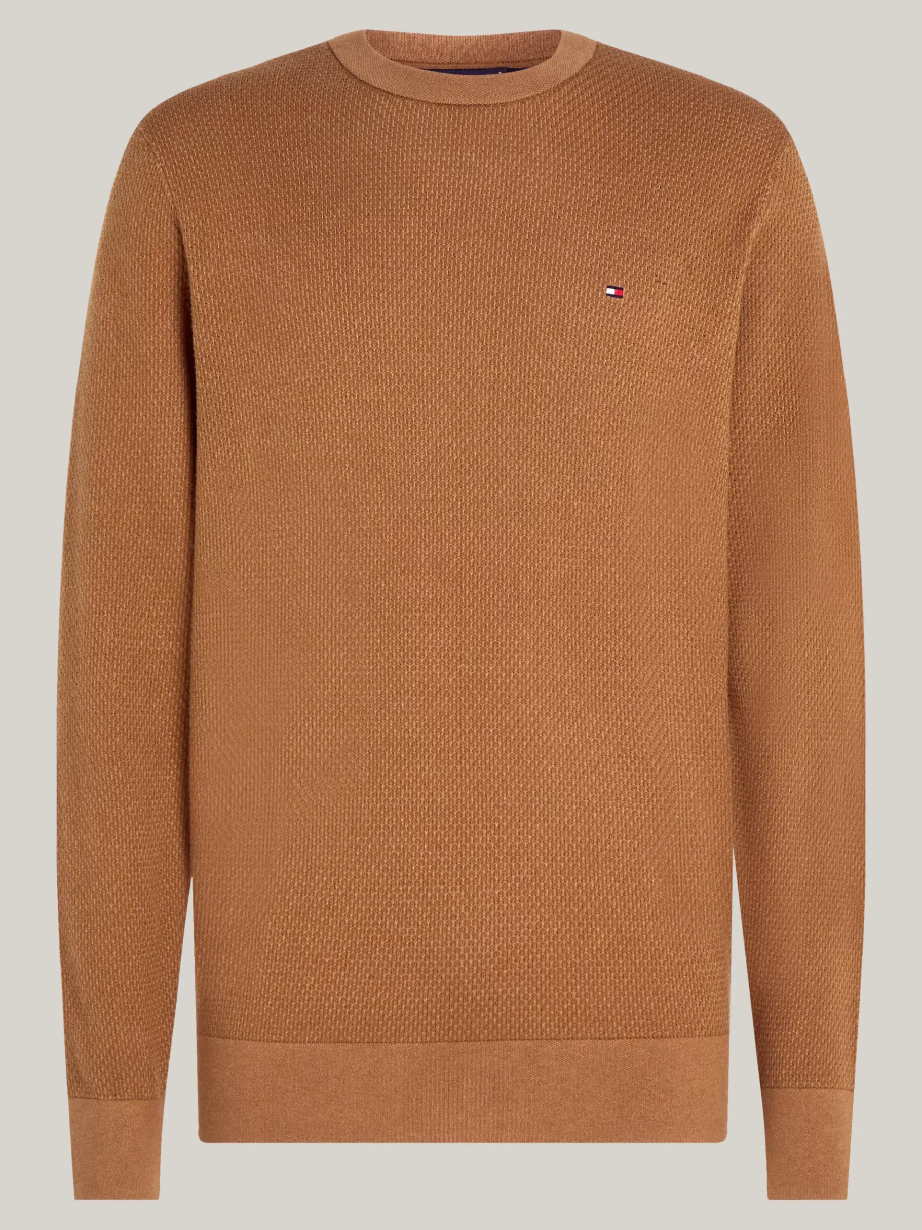 Tommy Hilfiger Zweifarbiger Pullover mit Kaschmir HIGHLAND KHAKI/MULTI Hot