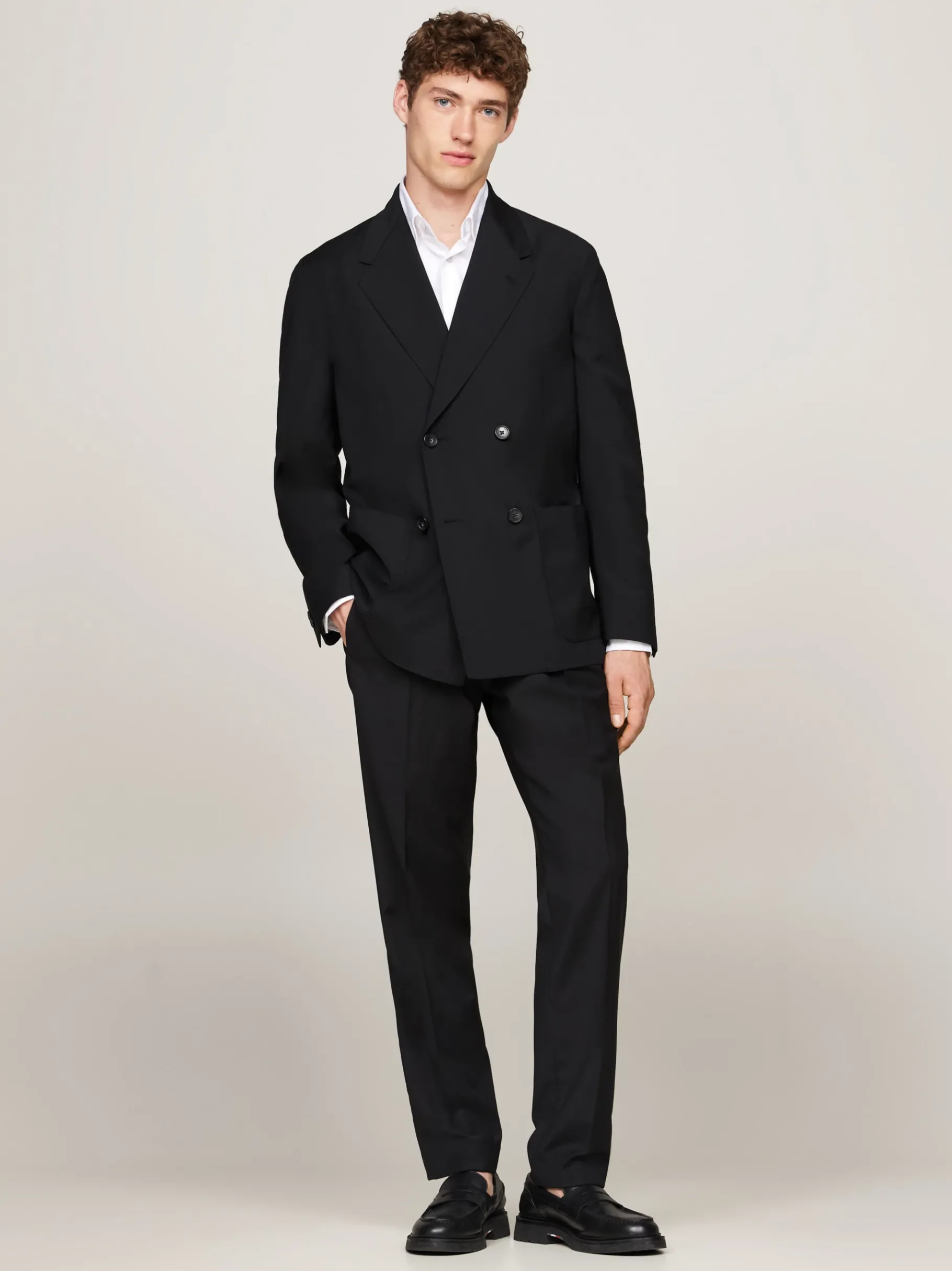 Tommy Hilfiger Zweireihiges Sakko BLACK Sale